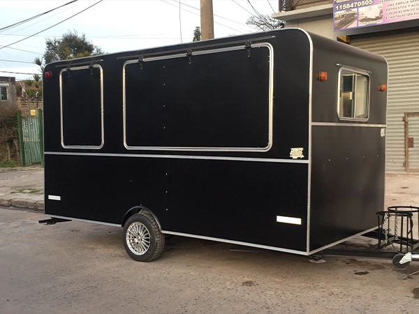 Trailer gastronomico un eje estandar